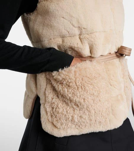 Moncler Joui faux fur down vest 5