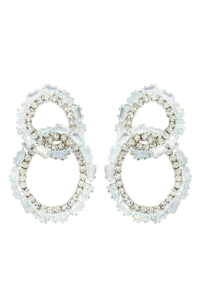 Panacea Crystal Lined Link Drop Earrings 1
