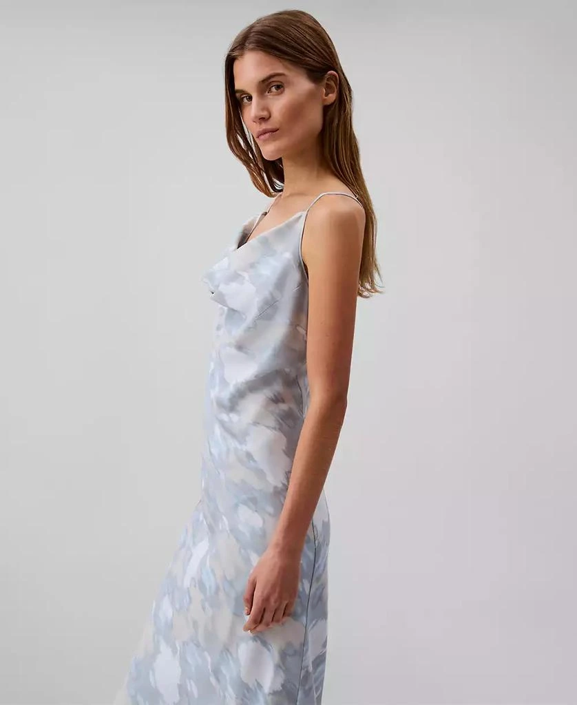 Calvin Klein Women's Printed Cowl-Neck Slip Dress 3