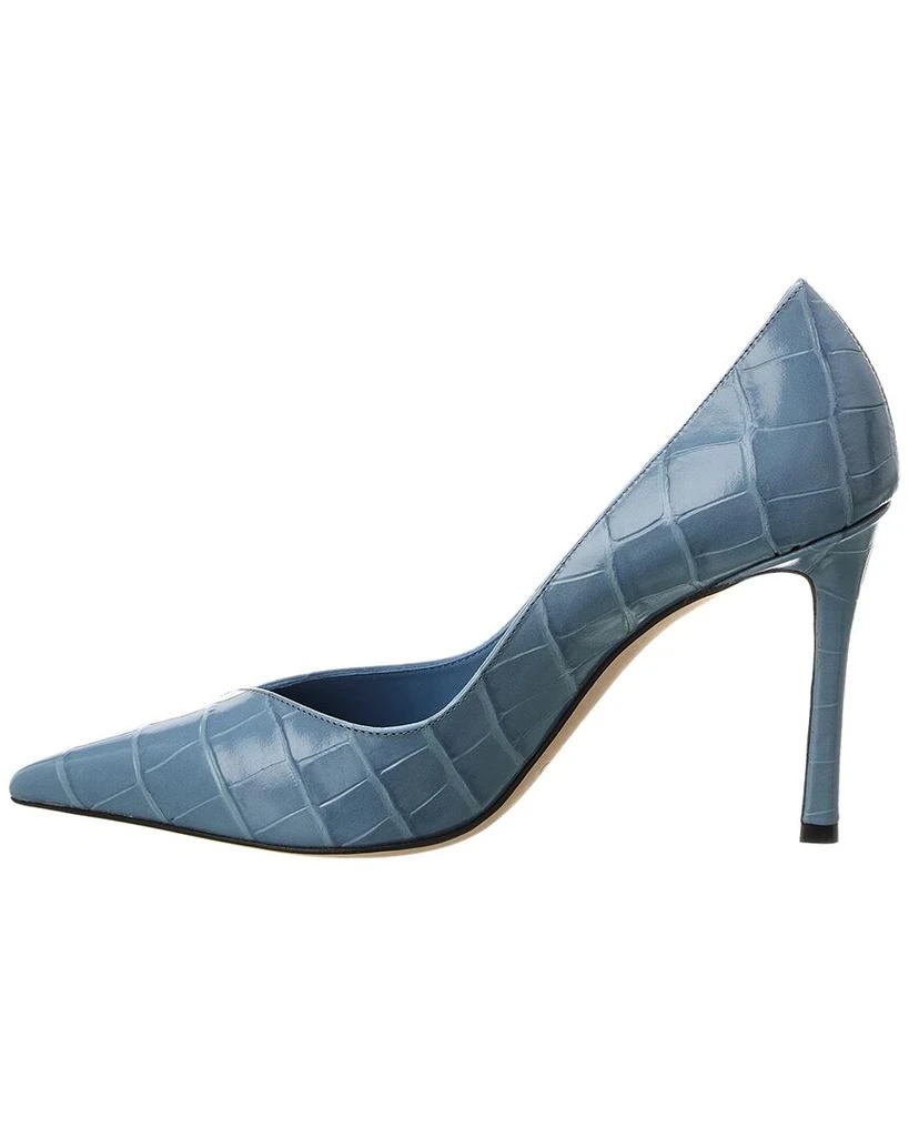 Jimmy Choo Cass 95 Croc-Embossed Leather Pump 2