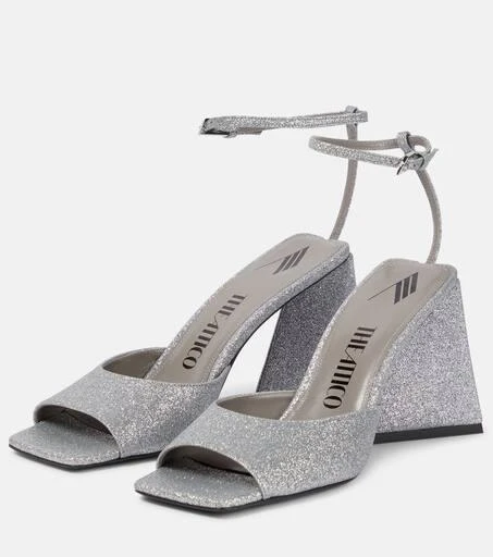 The Attico Piper 85 glitter-embellished sandals 5