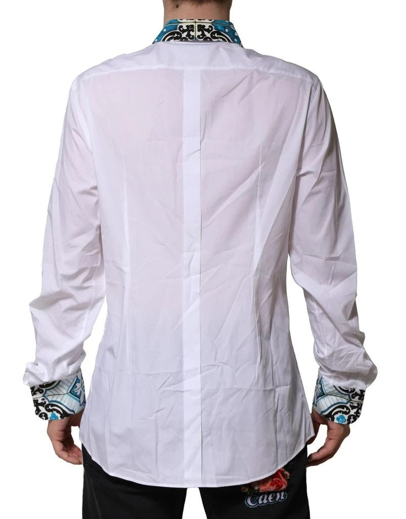 Dolce & Gabbana Majolica Detailing gold Dress Men's Shirt (Pre-Owned) 3