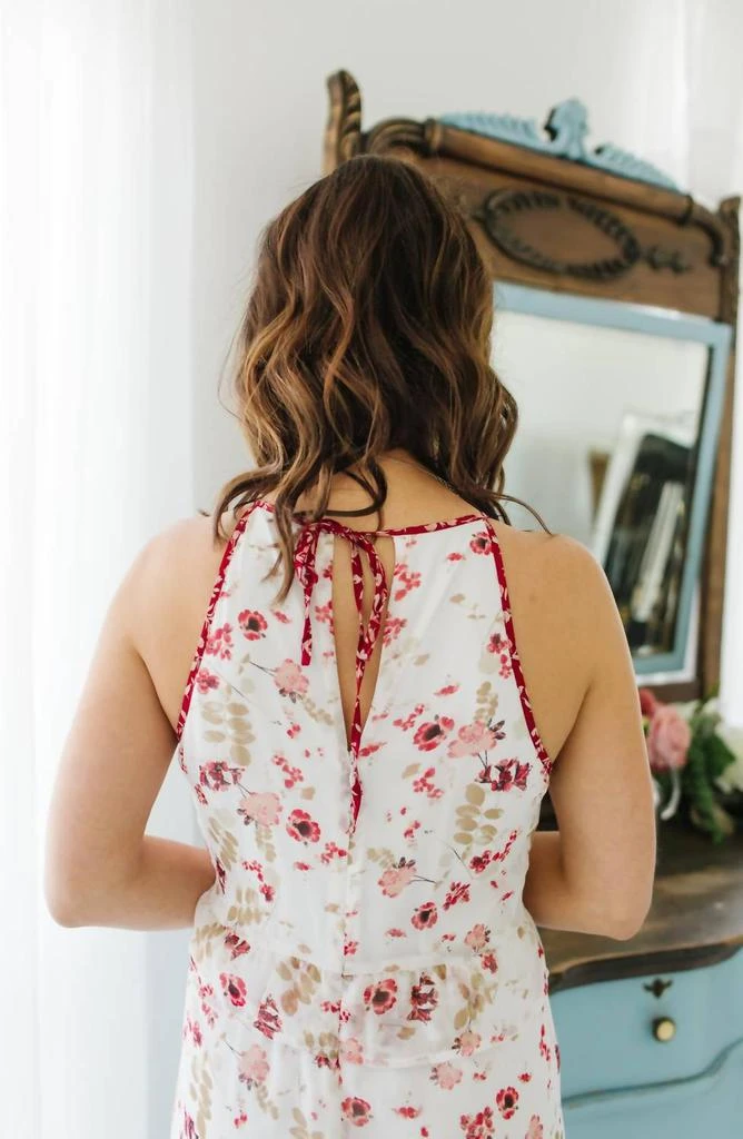Kensie Keepsake Floral Dress In White 3