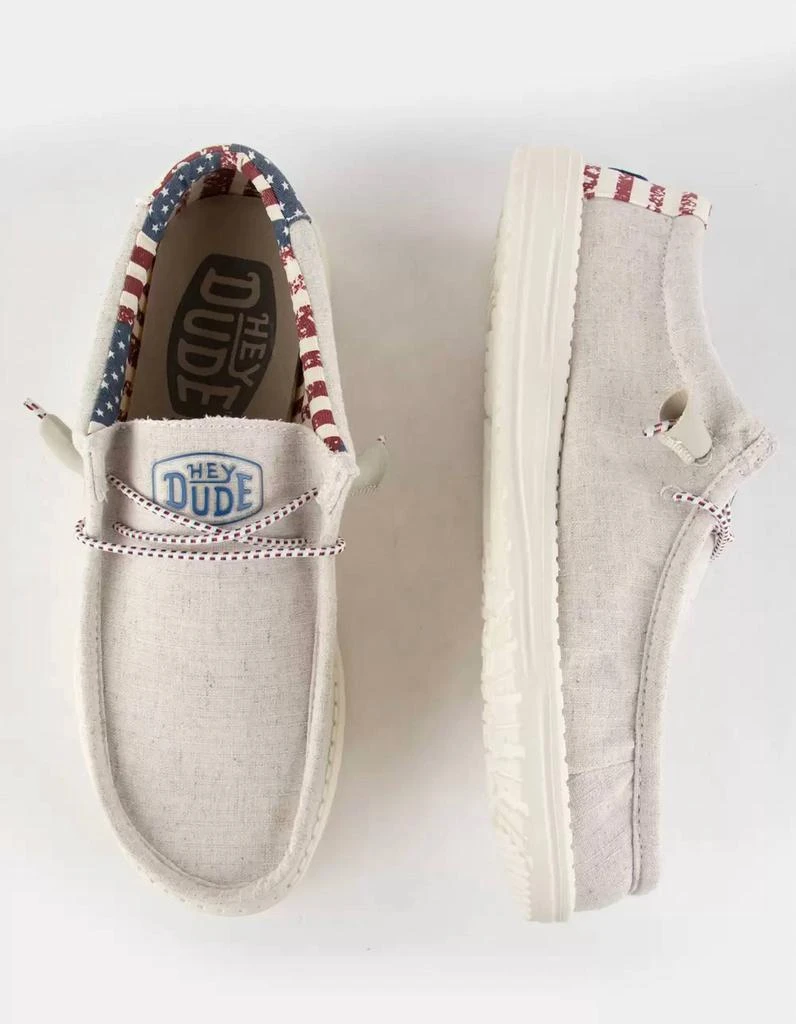 Hey Dude Wally Patriotic Shoes 4
