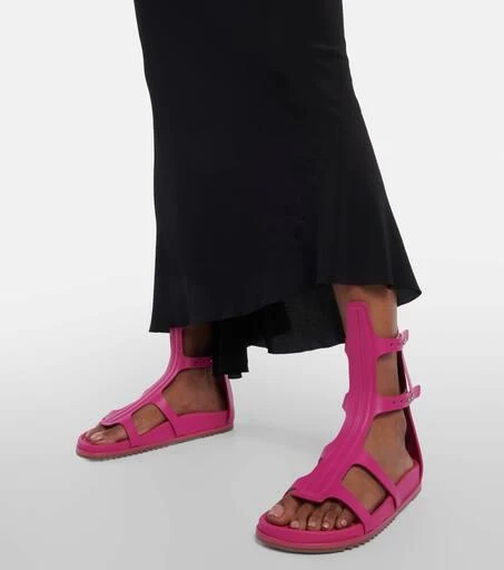 Rick Owens Rubber gladiator sandals 4