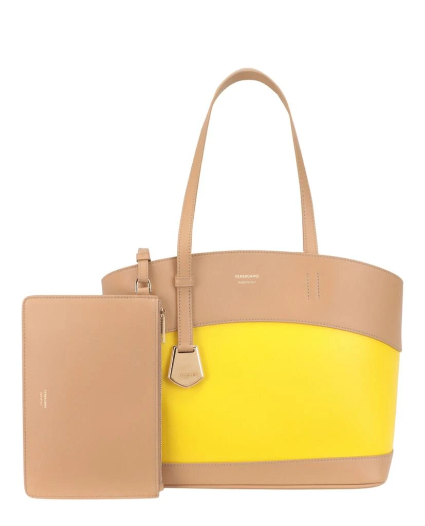 Salvatore Ferragamo Charming Meduim Leather Tote Bag 6