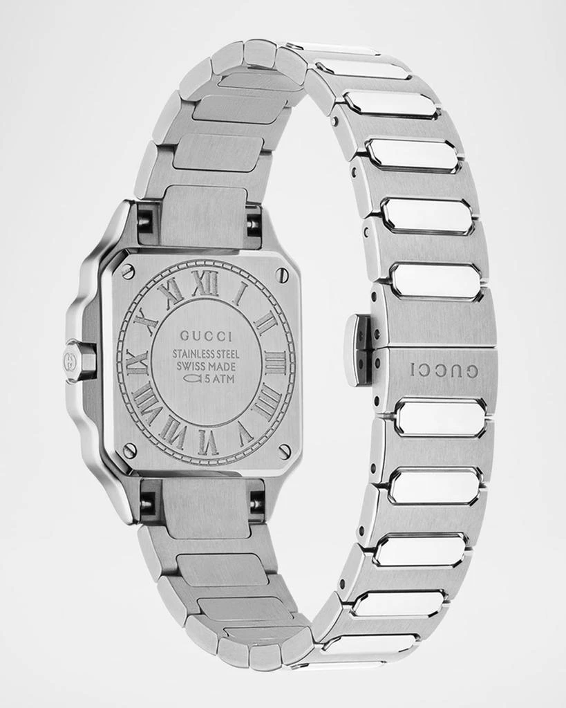 Gucci Stainless Steel G-Flat 24mm Bracelet Watch with Diamonds 3