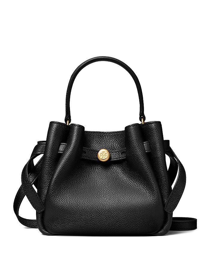 Tory Burch Romy Mini Leather Bucket Bag