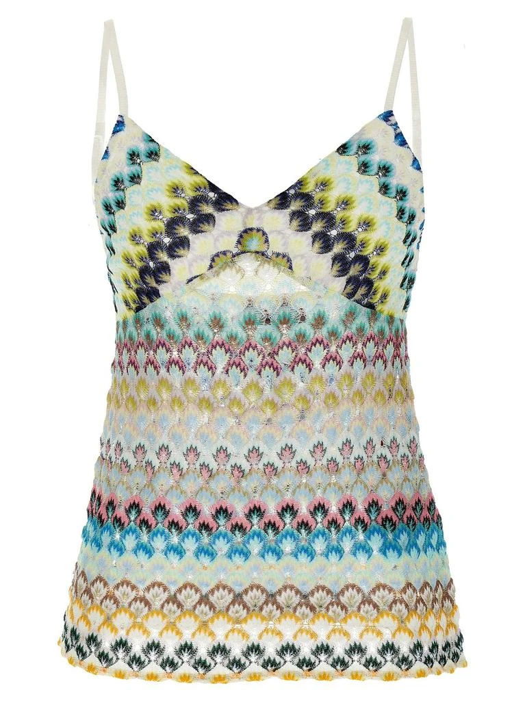 Missoni Missoni V-Neck Knitted Lace Top 1