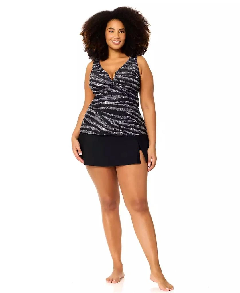 Raisins Curve Plus Size Tanzania Trendy Printed Tankini Swim Top