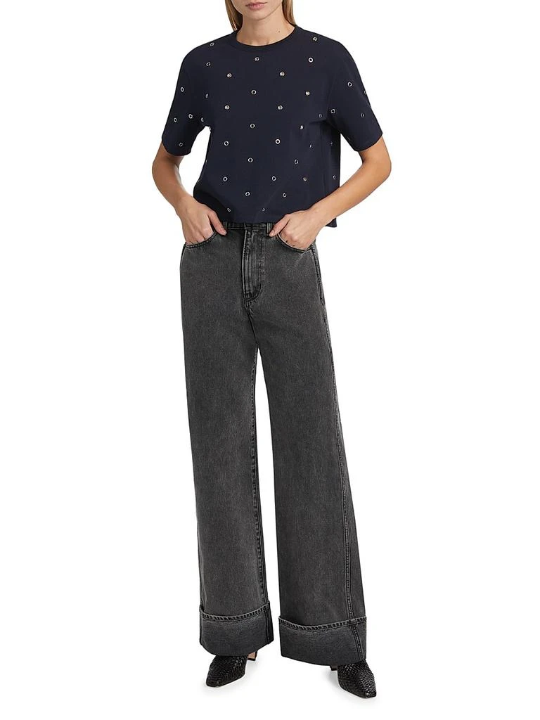 VERONICA BEARD Taylor High-Rise Wide-Leg Jeans 2