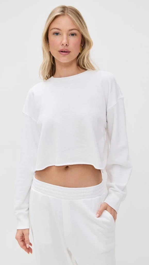 ATM Anthony Thomas Melillo French Terry Cut Off Sweatshirt 6