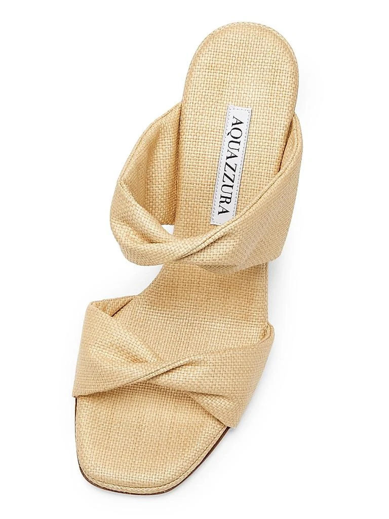 Aquazzura Twist 75MM Textured Leather Sandals 4
