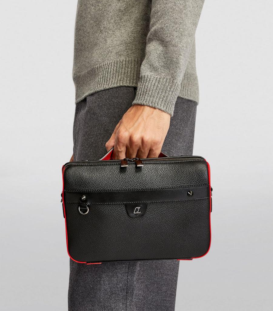 【CHRISTIAN LOUBOUTIN 】Ruisbuddy メッセンジャーバッグ Ruisbuddy - Messenger bag - Grained calf leather and rubber