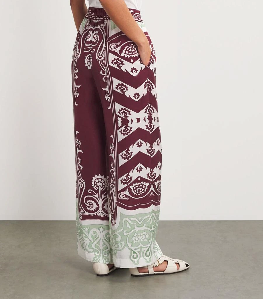 LUG VON SIGA Printed Madison Wide-Leg Trousers 4