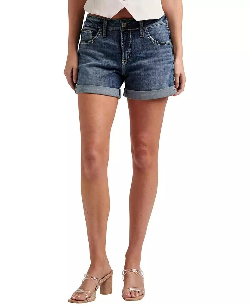 Silver Jeans Co. Women's Boyfriend Mid Rise Shorts 1