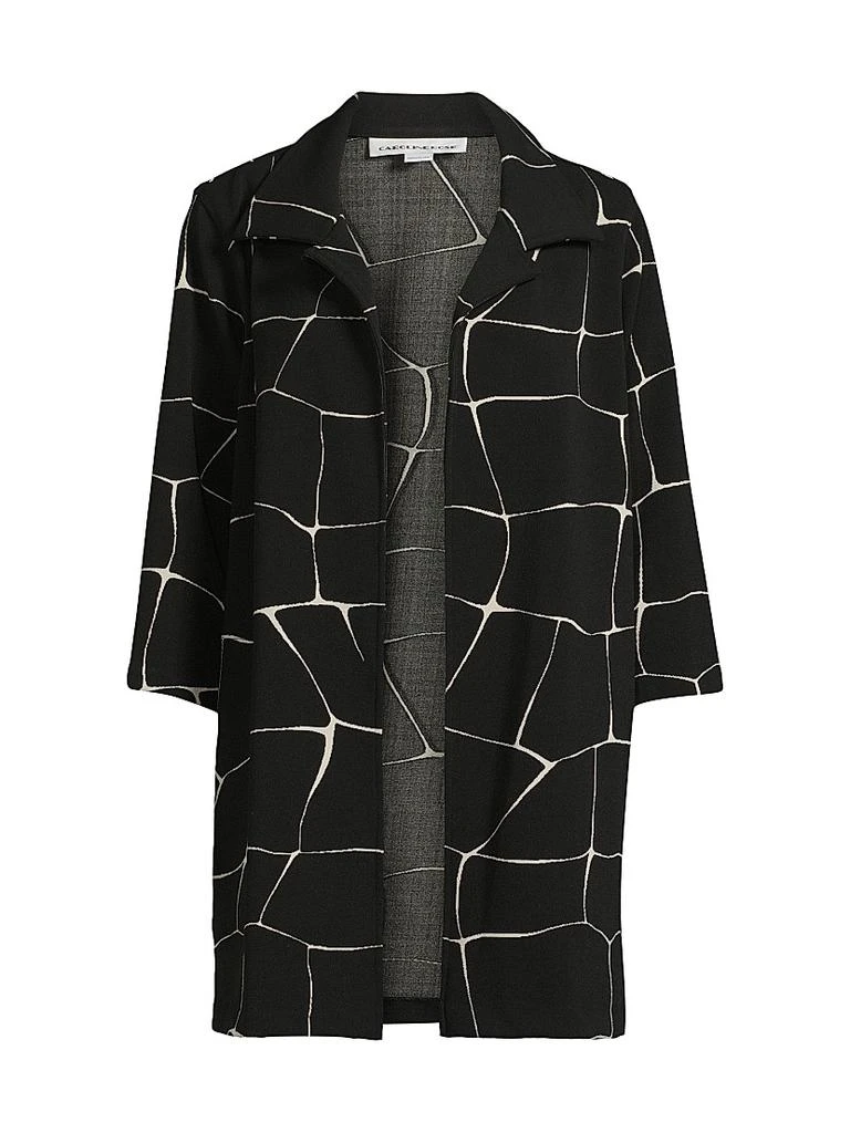 Caroline Rose Graphic-Knit Open Jacket 1