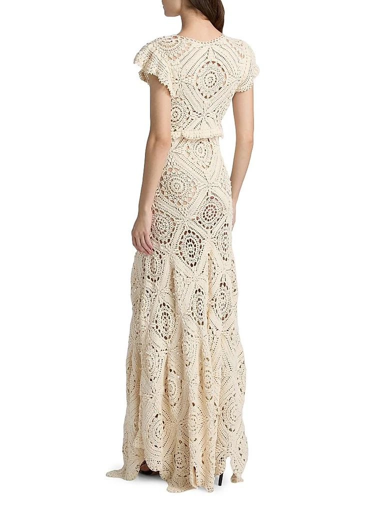 sheer mesh glitter dress Glitter Sheer Bodice Ribbon Straps Ruffled Skirt Mesh A-line Long Dress  GLGL3454