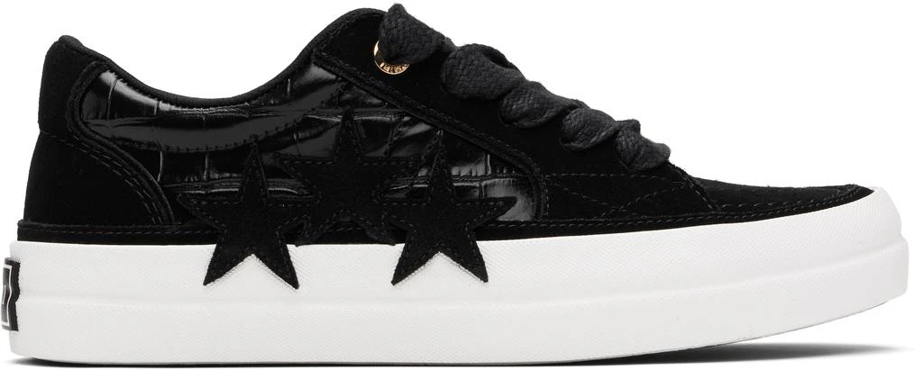 AMIRI Black Croc Debossed Sunset Skate Sneakers 1
