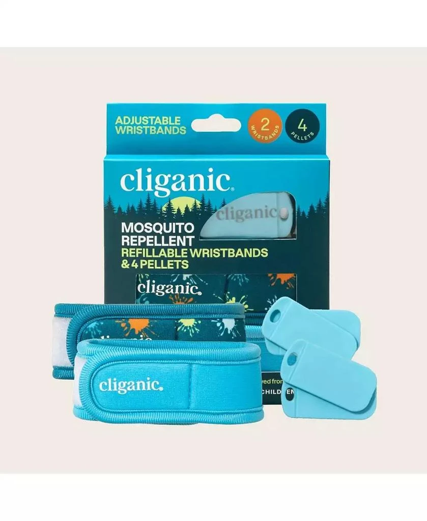 Cliganic Mosquito Repellent Refillable Wristbands - 1PK 
2 Refills 7