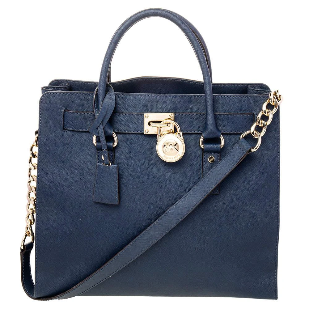 Michael Kors MICHAEL Michael Kors Blue Leather Hamilton Tote 1