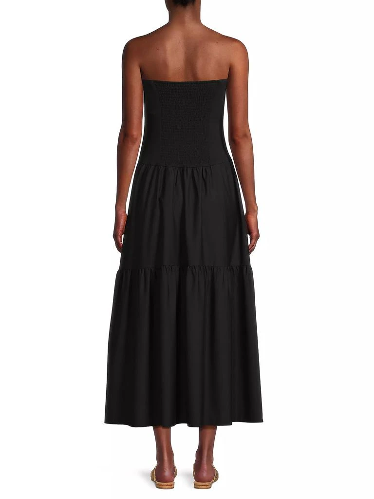 Emilia George Maternity The Evelyn Strapless Tiered Midi-Dress 5