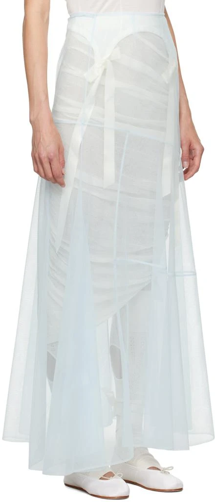 Simone Rocha Blue Bias-Cut Maxi Skirt 2