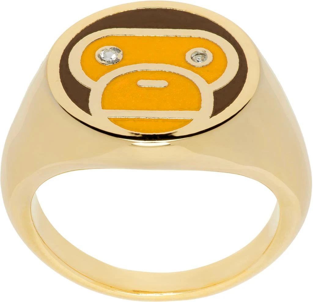 Bape Gold Baby Milo Signet Ring 1