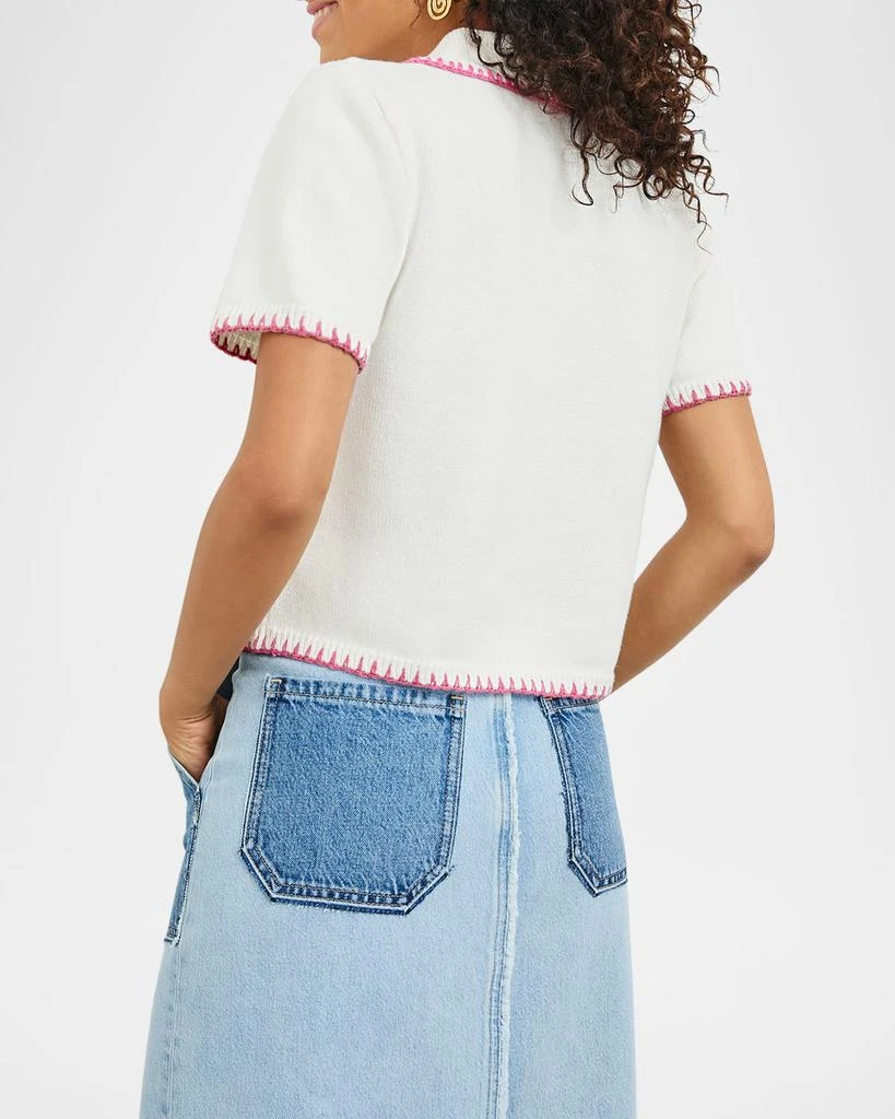 Rails Maliah Contrast-Trim Cardigan 3