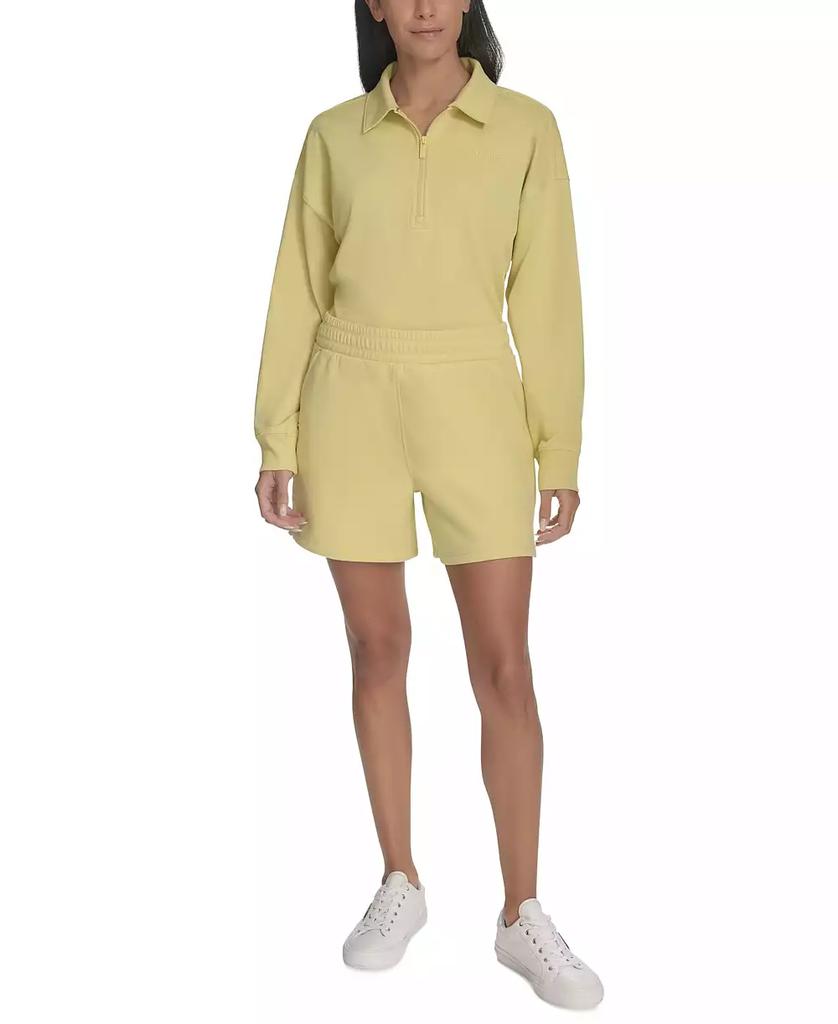 Calvin Klein Women's Smocked Waistband Midi Shorts