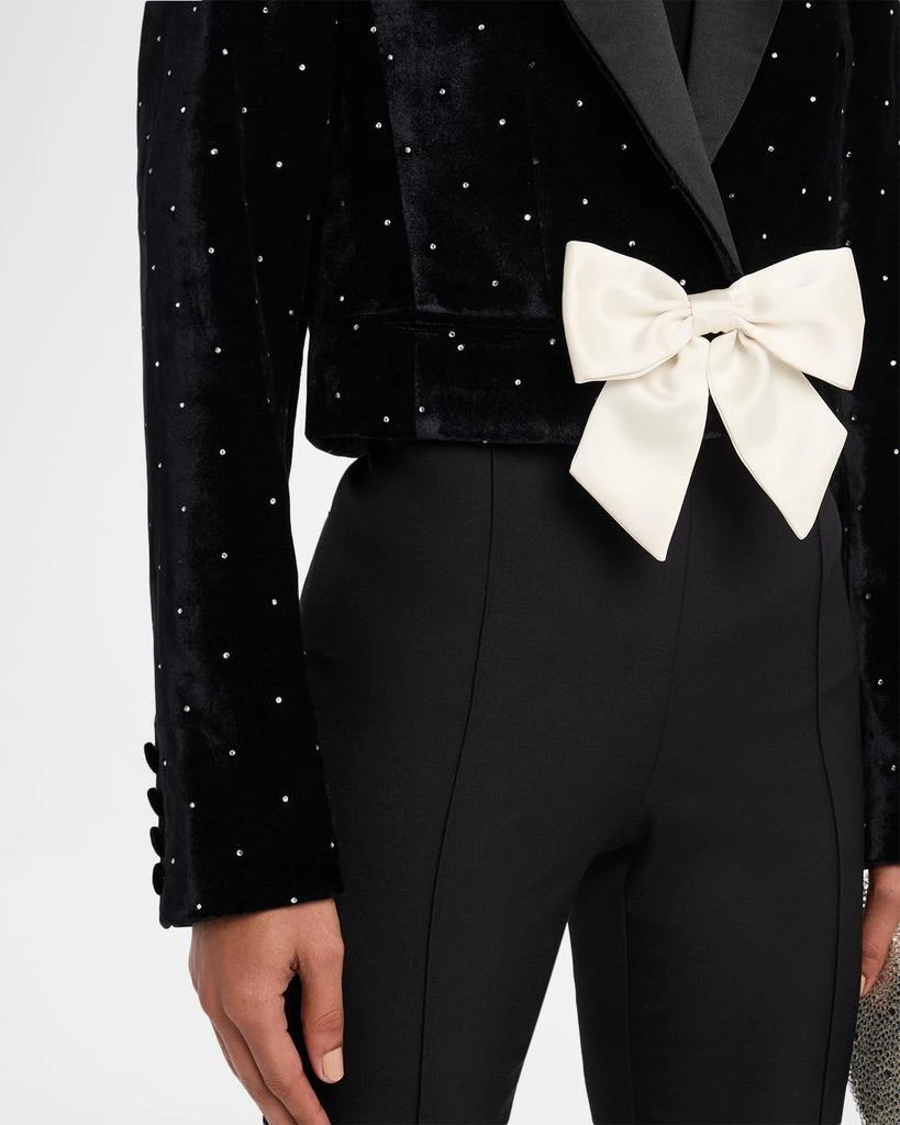 LOVESHACKFANCY Orlisa Cropped Velvet Blazer 5