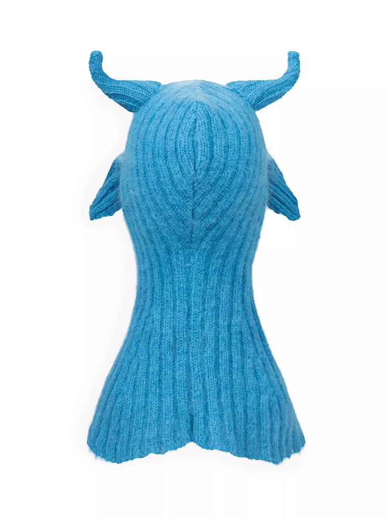Charles Jeffrey Loverboy Croco Mohair-Blend Balaclava