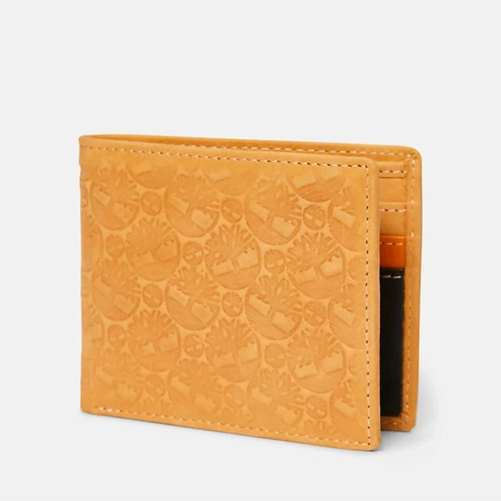 Timberland All-over Embossed Logo Passcase for Men in Yellow 1