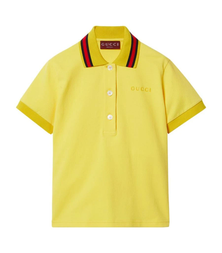 Gucci Cotton-Blend Polo Shirt 1