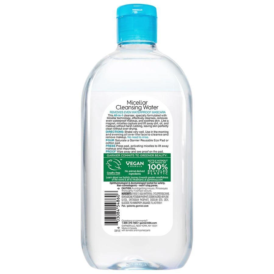 SkinActive Micellar Cleansing Water For Waterproof & Long-wear Makeup 3
