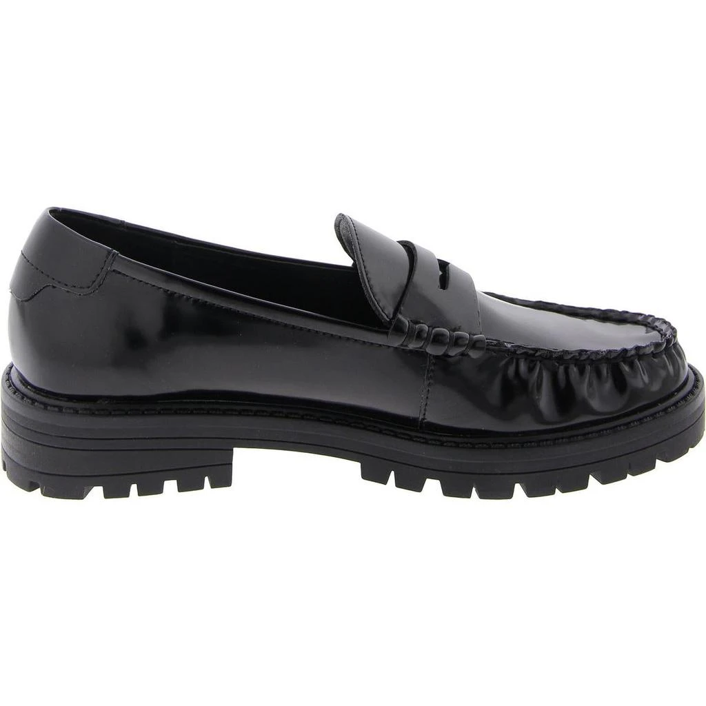 Steve Madden Madelynn Womens Faux Leather Block Heel Loafers 2