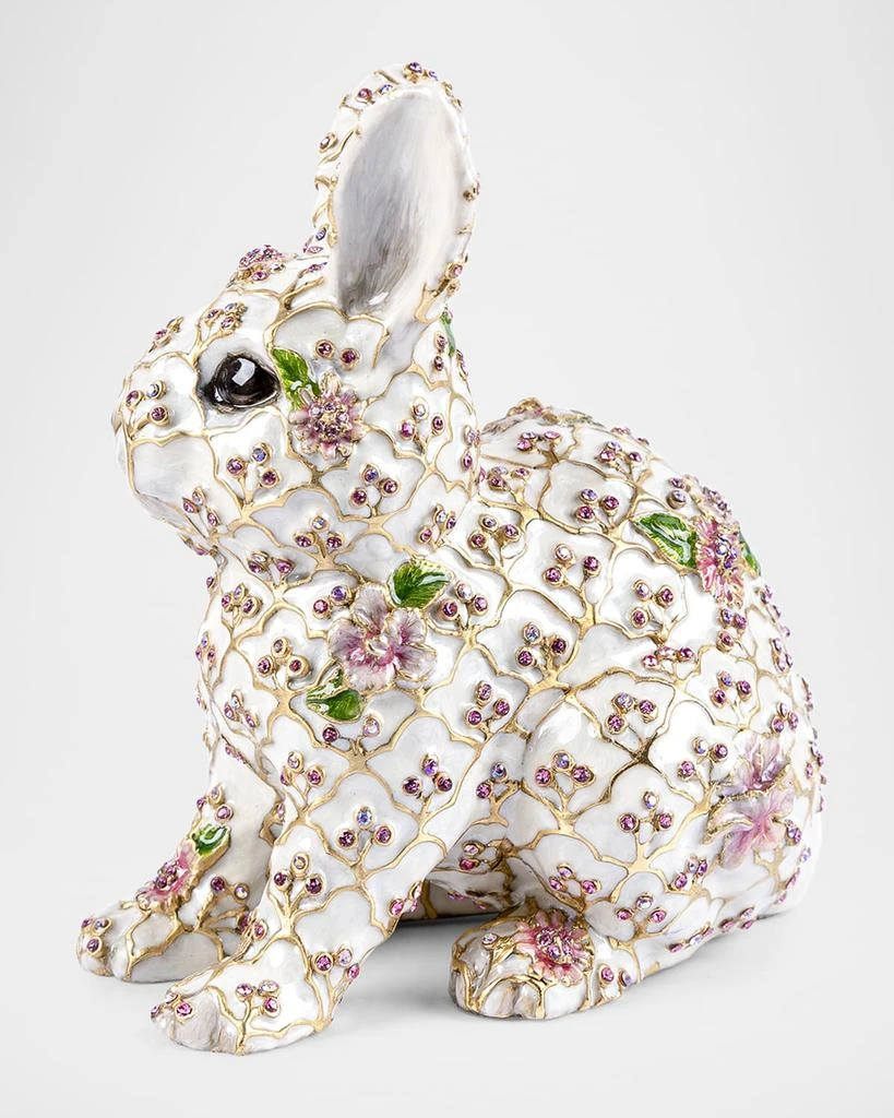 Jay Strongwater Jing Floral Rabbit Figurine 4