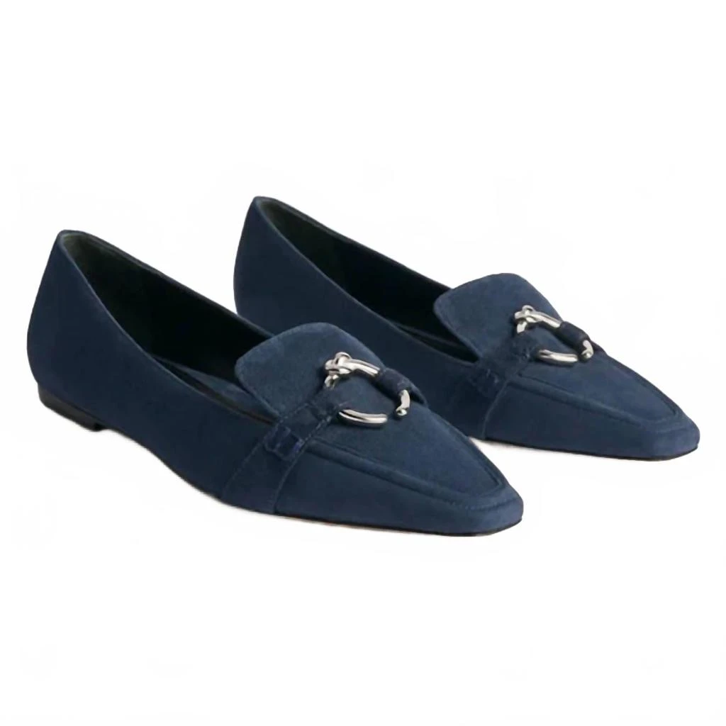 Marion Parke Women's Morgan Flat Shoe In Navy 1