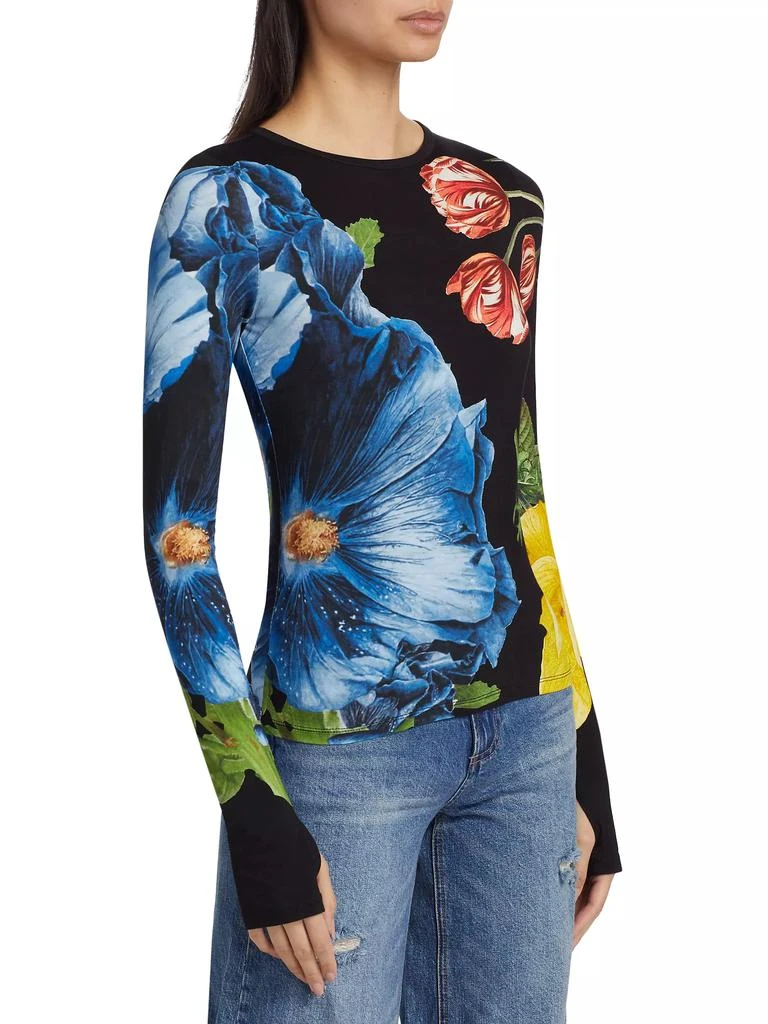 Alice + Olivia Delaina Floral Long-Sleeve Top 4