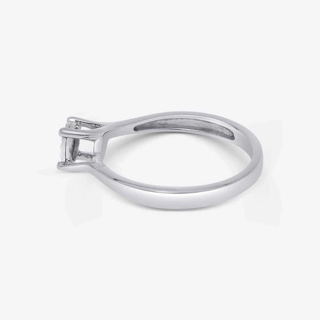 Bliss Bliss By Damiani 18K White Gold, Diamond Cluster Ring Sz 6.5 20077827 3