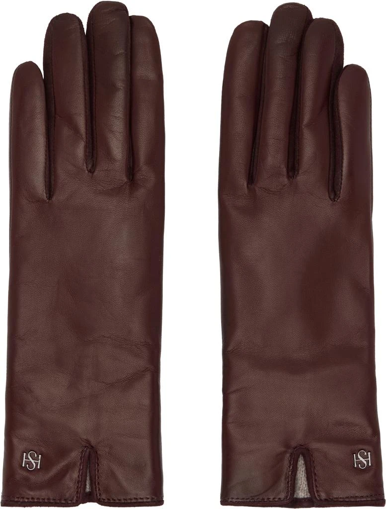 Handsome Stockholm Burgundy Essentials Gloves 1