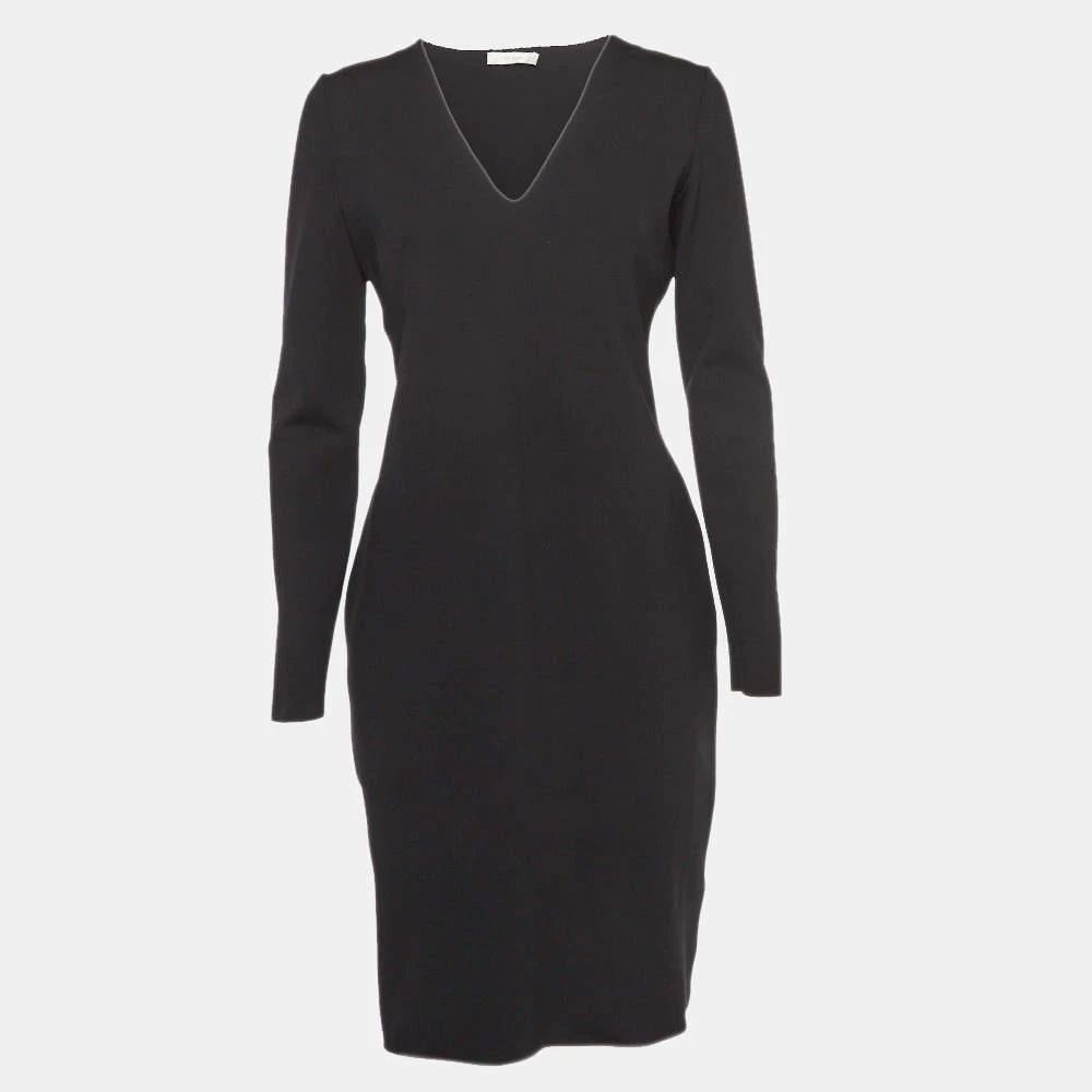 The Row The Row Black Jersey V-Neck Mini Dress L - Dresses & Skirts - Free  Shipping - BeyondStyle