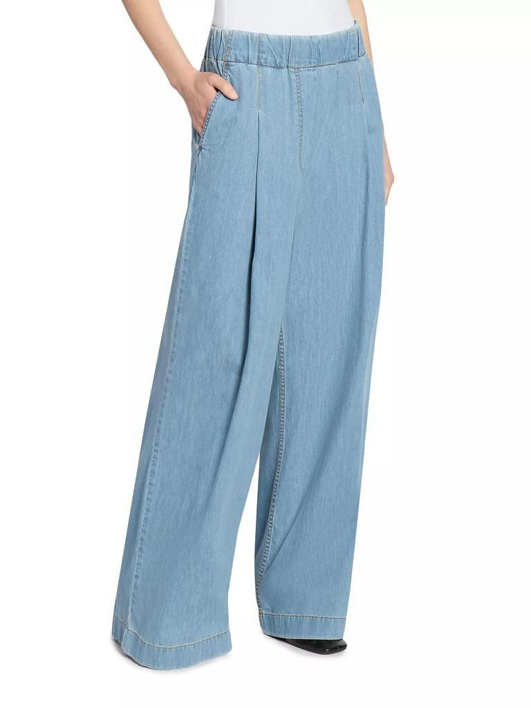 Dries Van Noten Pila Cotton Denim Wide-Leg Pants 4