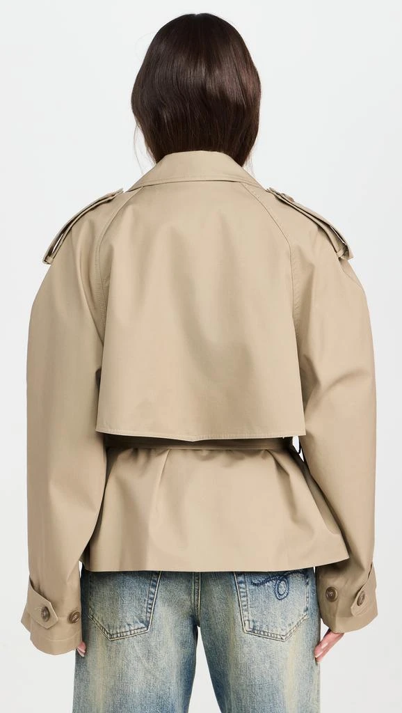 Pixie Market Oversized Cropped Trench Jacket 2