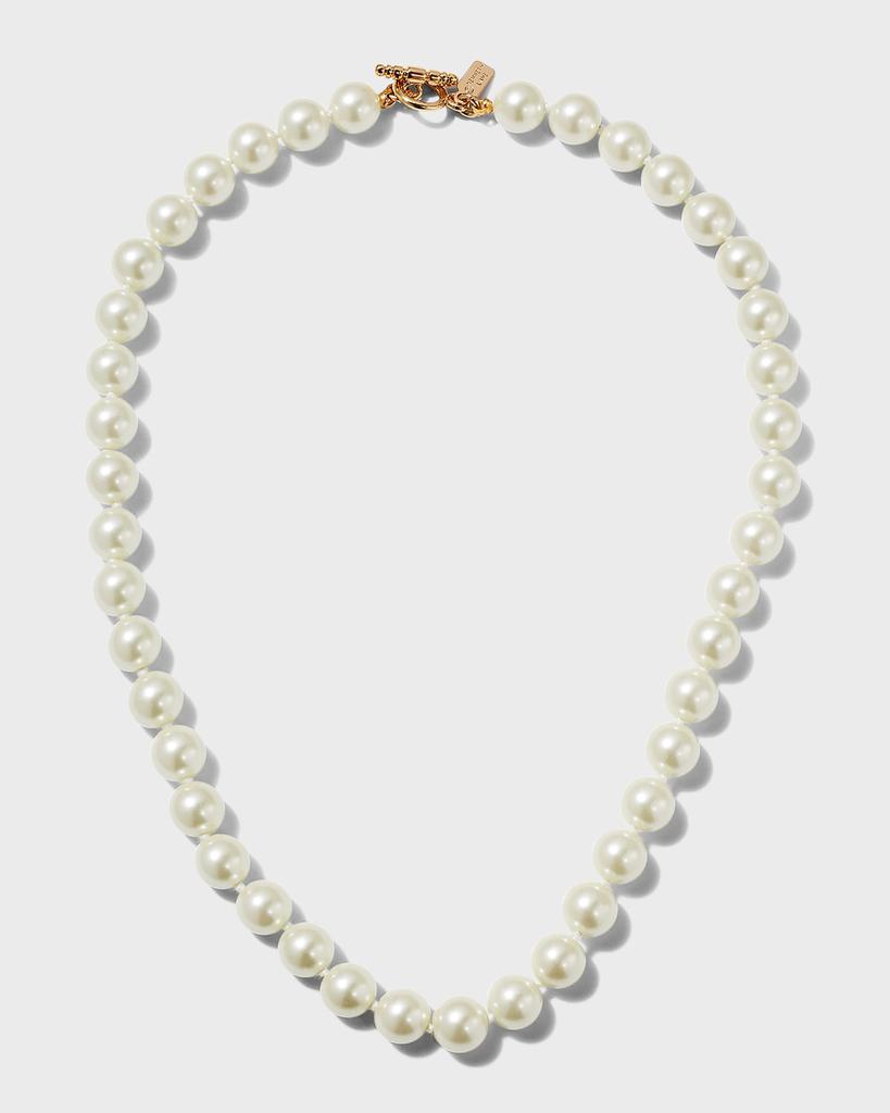 Kenneth Jay Lane Light Cultura Pearly Strand Necklace