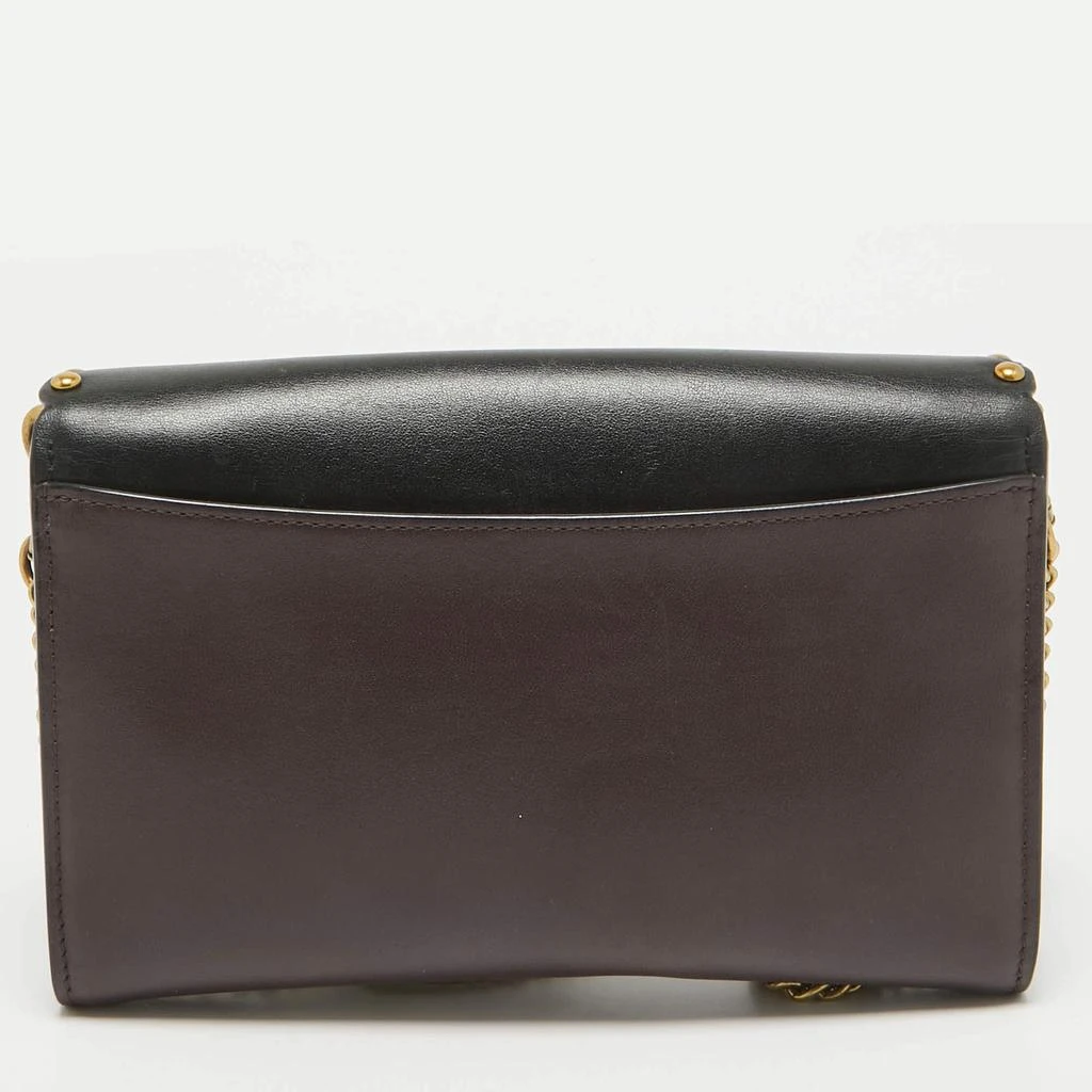 Coach Coach Black/Burgundy Leather Scallop Studded Marlow Crossbody Bag 4