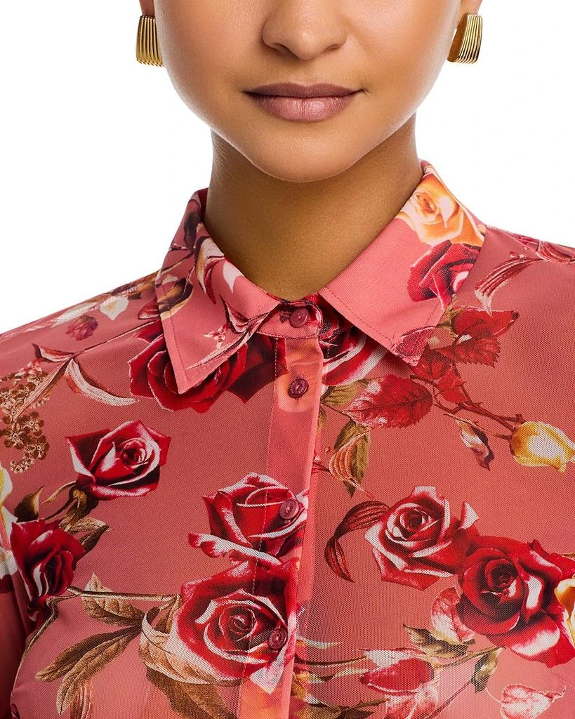 L'Agence Indiana Floral Fitted Long Sleeve Blouse 4