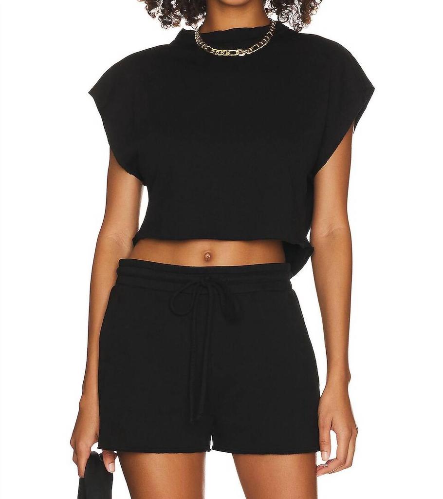 Lanston Lanston - Crop Turtleneck Tank
