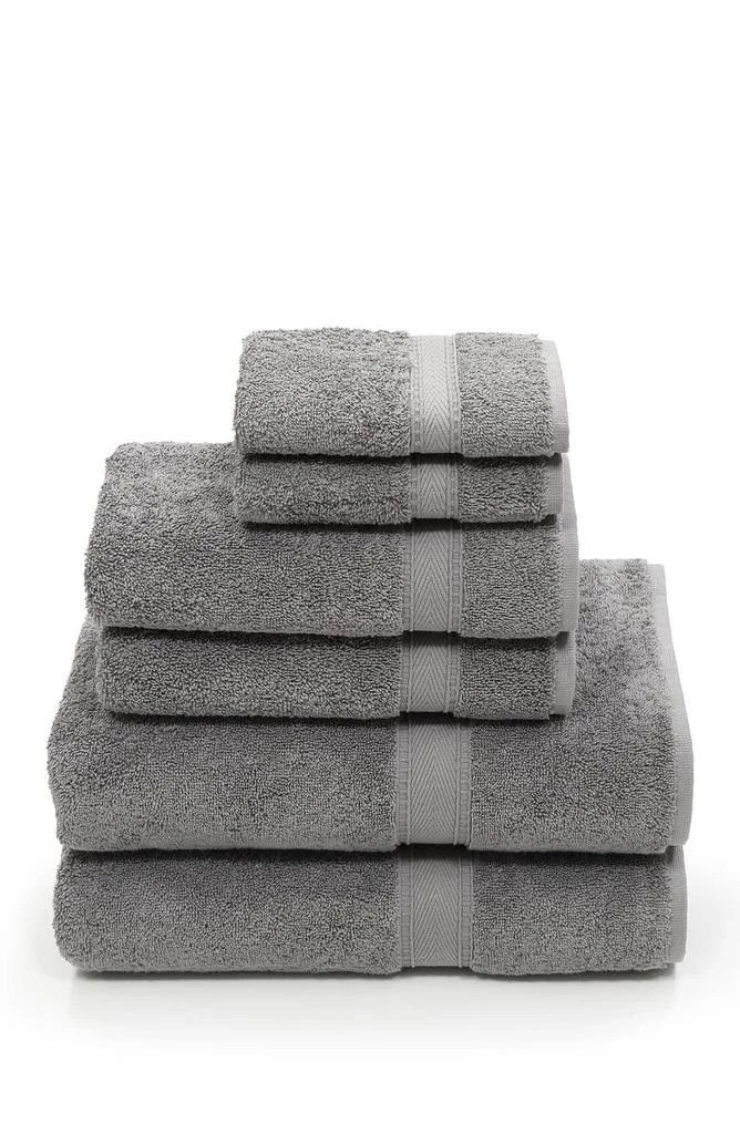 Linum Home Textiles Sinemis Terry 6-Piece Towel Set - Dark Grey 1