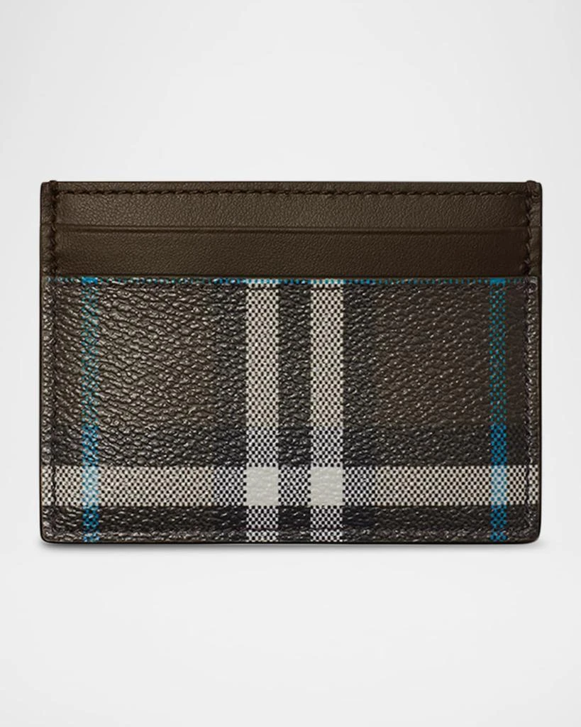 Burberry Sandon Check Leather Card Holder 1